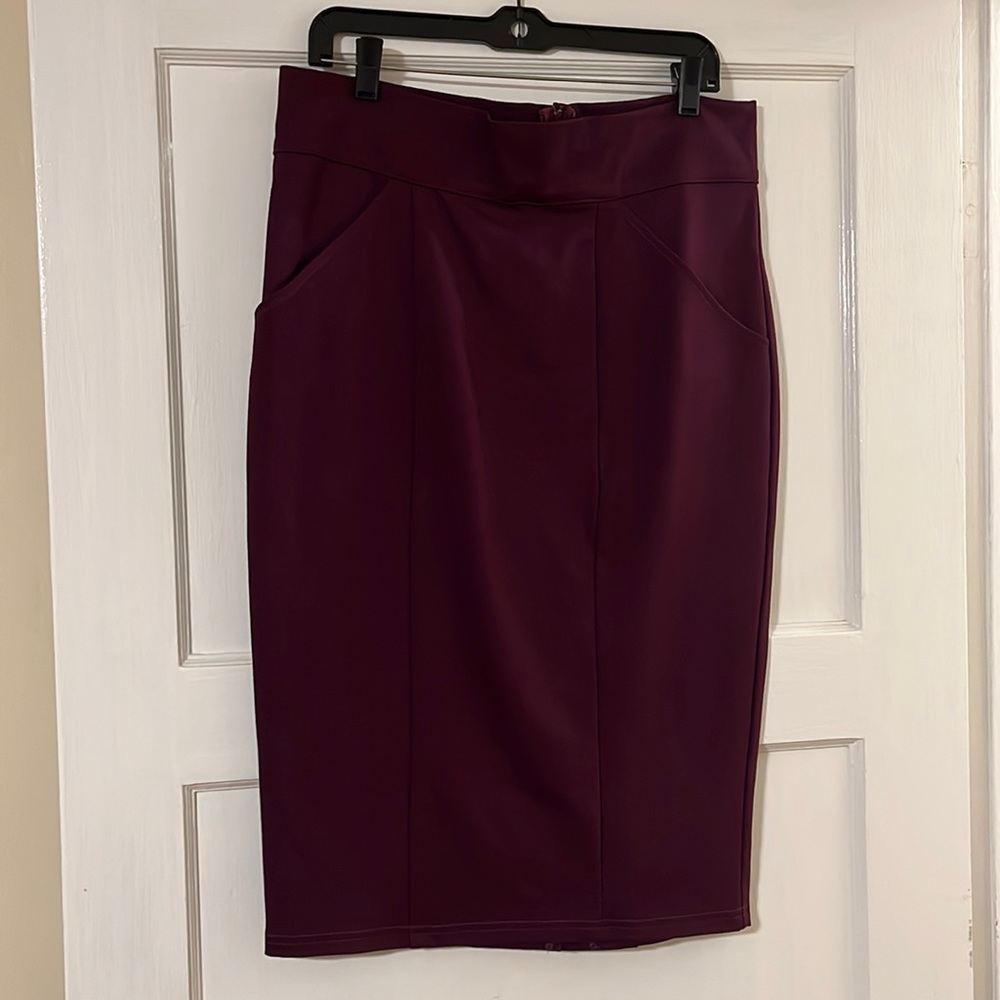 Heart of Haute Pocket Pencil skirt pinup wiggle retro XL